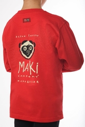MAKI MANCHES LONGUES ENFANT ROUGE