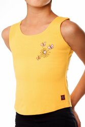 Débardeur fillette JAUNE