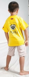 MAKI MANCHES COURTES ENFANT JAUNE